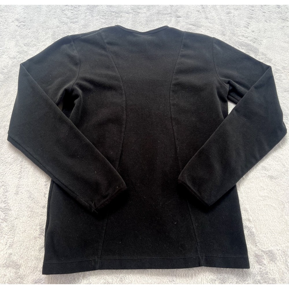 Nike‎ Pullover Womens M Vintage y2k Fleece Sweatshirt Black Pocket Therma Fit - Picture 8 of 12